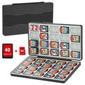 Estuche para Tarjetas de Juego para Switch 2, Switch OLED y Lite, Almacenamiento de Memoria con 40 Ranuras para Tarjetas de Juego y 80 Ranuras para Tarjetas MicroSD