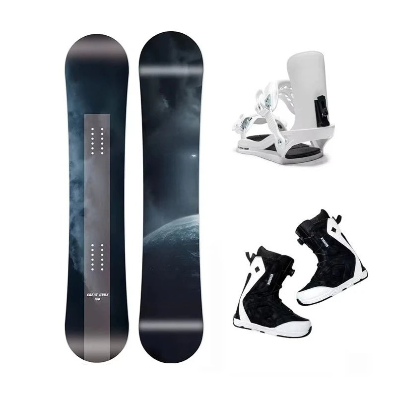 Paquete Completo de Snowboard con Botas y Fijaciones - Precio de Fábrica, Conjunto de Esquí para Hombre