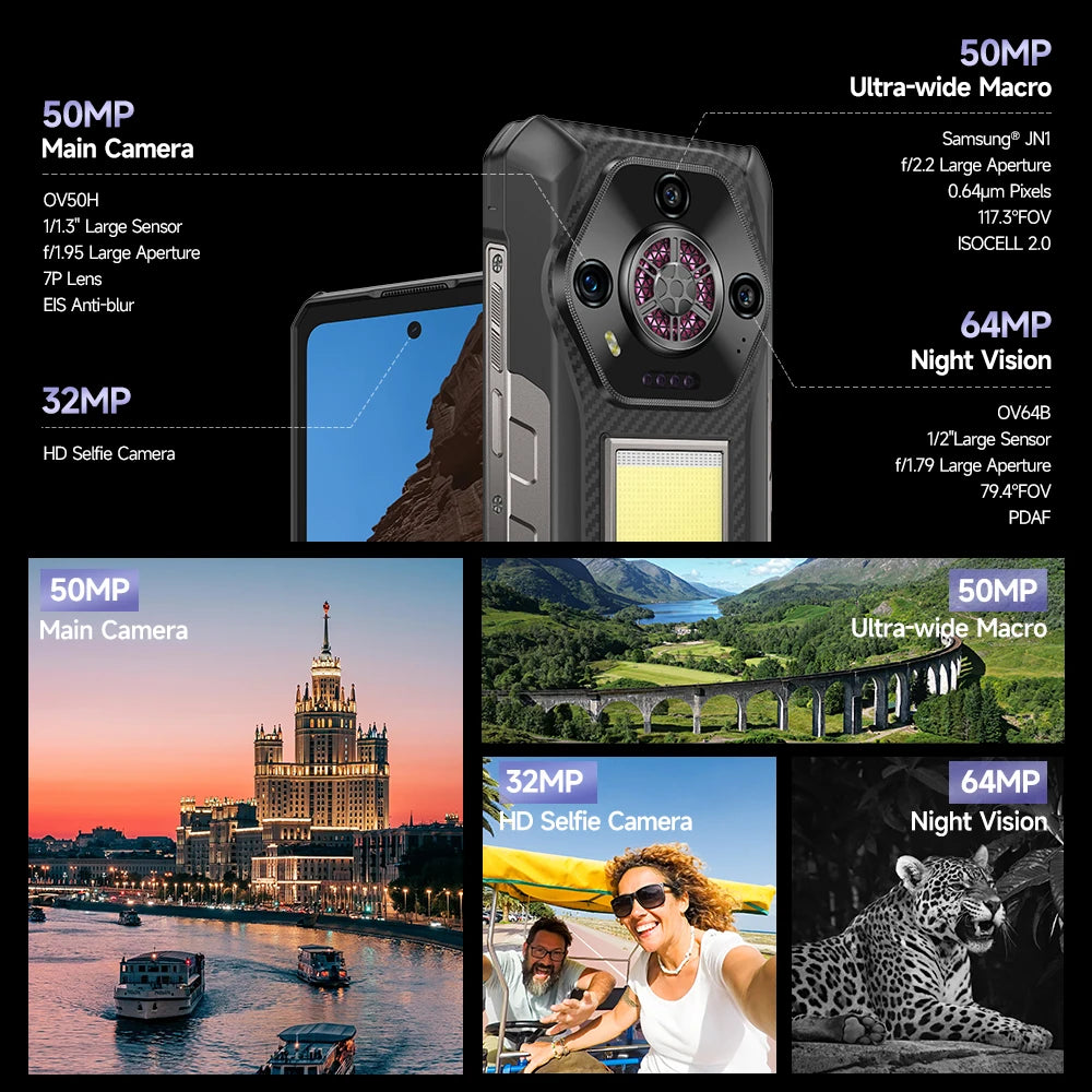 【Estreno mundial】Teléfono resistente Ulefone Armor 30, smartphone de 12800mAh, 24GB+512GB, 120Hz, Android 15, NFC, cámara nocturna, versión global