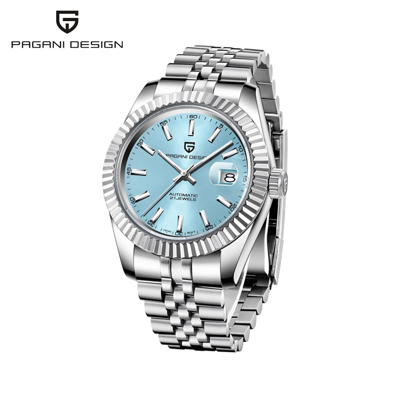 Reloj para hombre PAGANI DESIGN PD1645, movimiento automático, resistente al agua 100M, acero inoxidable, cristal de zafiro, reloj deportivo y de negocios