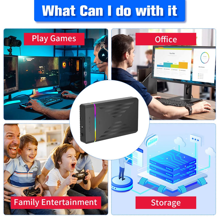 Retro Gaming HDD Retrobat&amp;Playnite&amp;Launchbox OS para PS4/PS3/PS2/PS1/SWITCH/N64/DC/WIIU 39 Emuladores para Windows con más de 17000 juegos