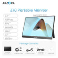 ARZOPA 16/16,1 pulgadas, 1/2,5 k, 60/144 HZ Monitor portátil IPS mini-hdmi segunda pantalla externa para Mac Laptop PC Switch Xbox PS4/5