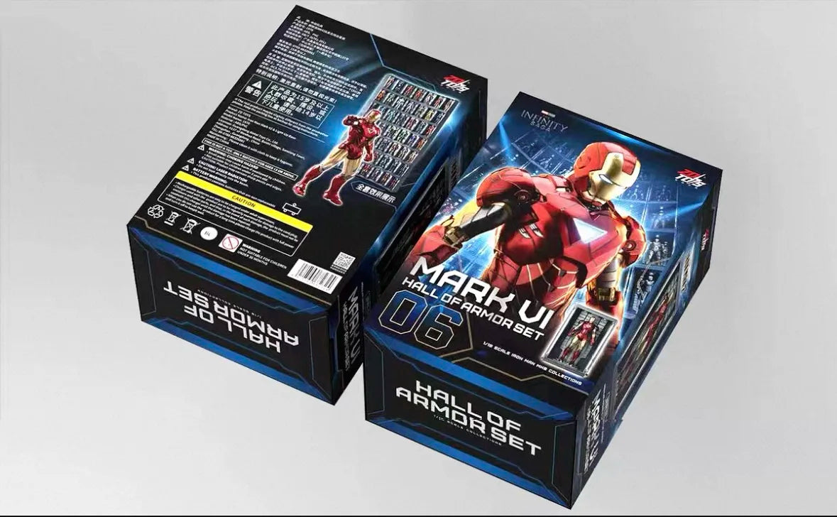 En Stock, Juguete Oficial ZD Toys, Serie Completa Iron Man Hall of Armor 2.0, Figura de Acción Coleccionable, Decoración, Regalo