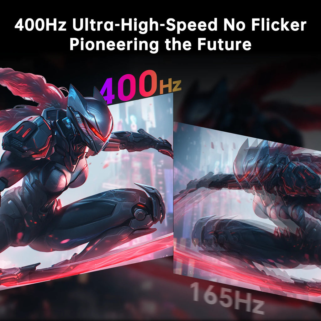 Monitor para juegos KTC de 24.5 pulgadas, 400Hz/240Hz |   IPS Rápido de 1ms |   Monitor FHD 1080P |   HDR 400 128% sRGB |   HDMI x2, DP x2 | Monitores VESA de 360Hz con Ajuste de Inclinación, Color Gris Plateado, H25X7