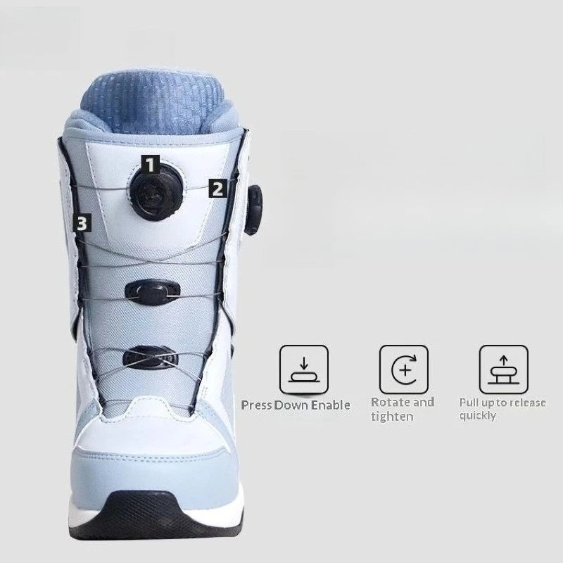 Botas de Snowboard Freestyle Impermeables, Resistentes al Viento, al Frío y Transpirables, Ligeras para Sistema de Snowboard, Invierno y Todas las Estaciones