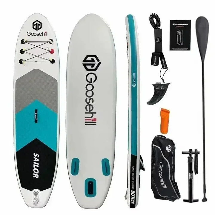 Tabla de Paddle Surf Plegable SUP, Tabla de Paddle Doble Ancha, Tabla de Paddle Inflable Ancha para Adultos, Individual