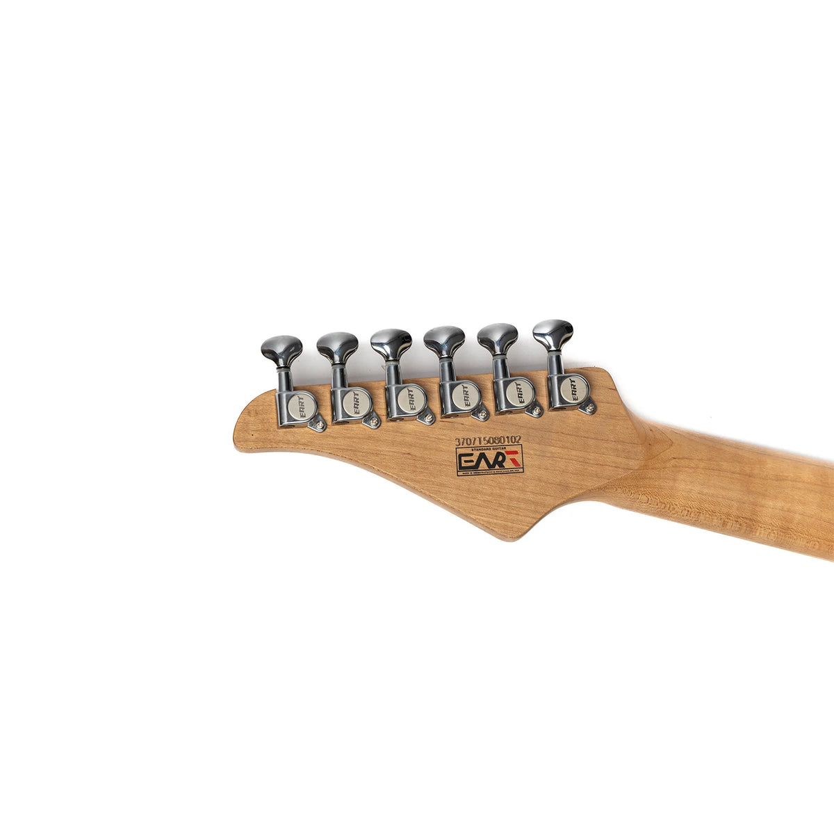 EART Guitars Nexus-S1 Guitarra eléctrica S-S-S de arce tostado/caoba de 25,5"