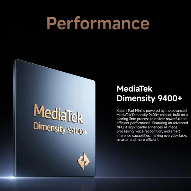 Versión Global Xiaomi Pad Mini Tablet Procesador MediaTek Dimensity 9400+ Batería de Gran Capacidad de 7500mAh Pantalla de 8.8" 3K 165Hz 67W