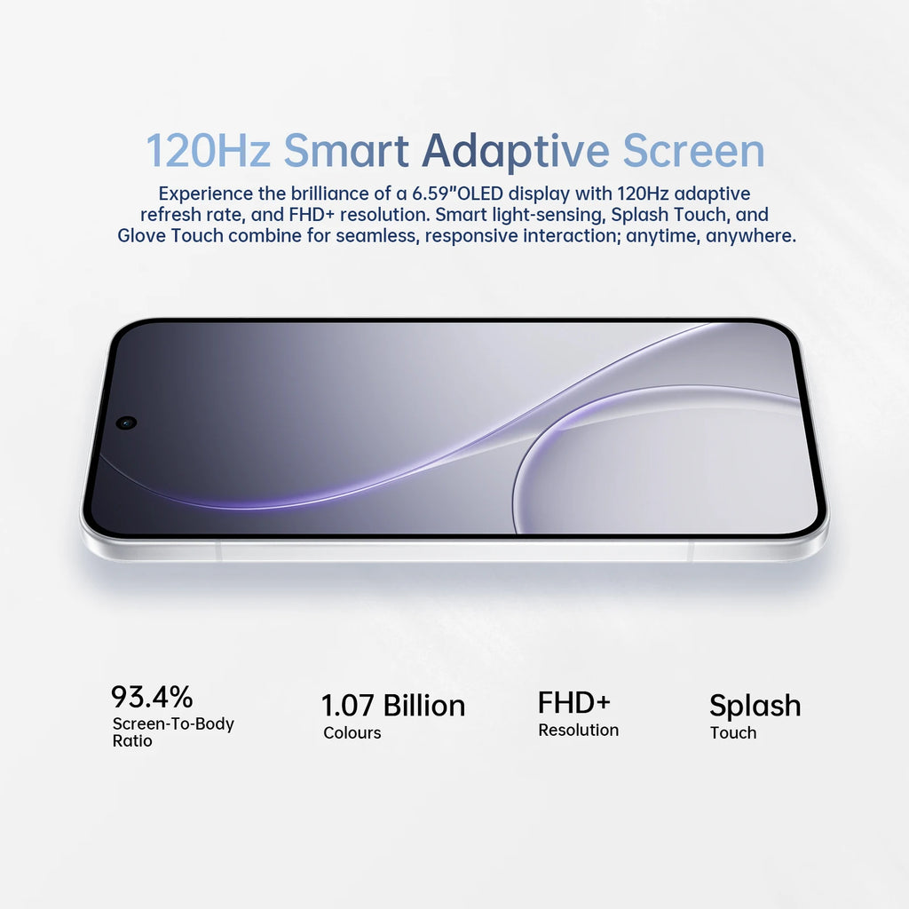 Smartphone OPPO Reno15 5G versión EU 8GB+512GB Azul, ColorOS 16.0, Snapdragon 7 Gen 4, 6500mAh, 80W, 6.59 pulgadas, 2372*1080 píxeles, cámara OIS de 50MP, NFC, Wi-Fi 6, Bluetooth 5.4, GPS, garantía oficial OnePlus