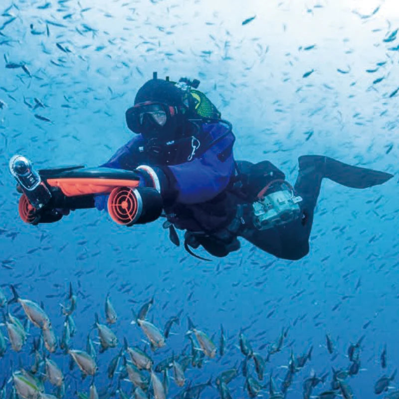 Scooter Subacuático Eléctrico con Motor de Hélice para Deportes Acuáticos, Versión 2025, Gran Venta, Equipo de Buceo NavBow, Doble Propulsión Subacuática