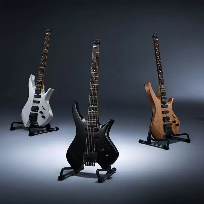 NHL-500 Guitarra eléctrica 6 sin cabeza Metal Rock portátil para principiantes/intermedios/nivel profesional avanzado