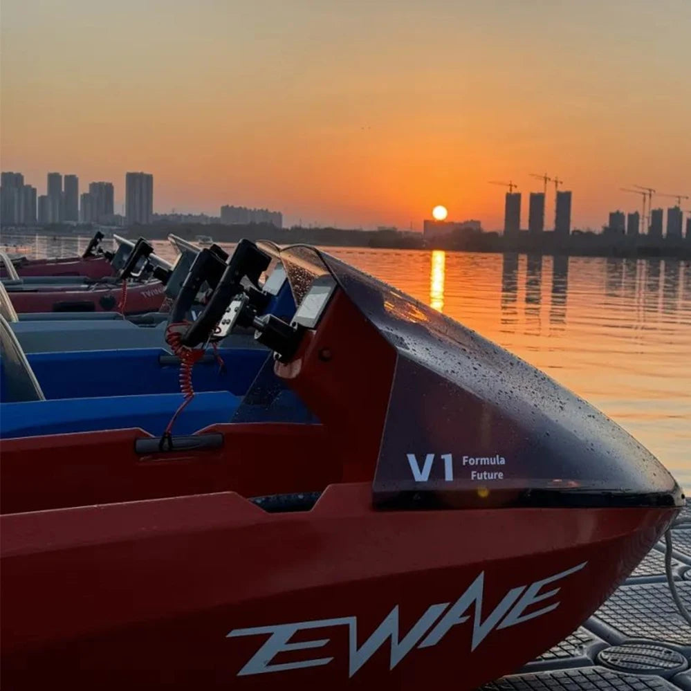 Lancha de Lujo EWAVE para Parques Temáticos y Zonas Turísticas, Fabricada en China, Moto Acuática Pequeña, Bote de Juguete, Catamarán de Carreras RC