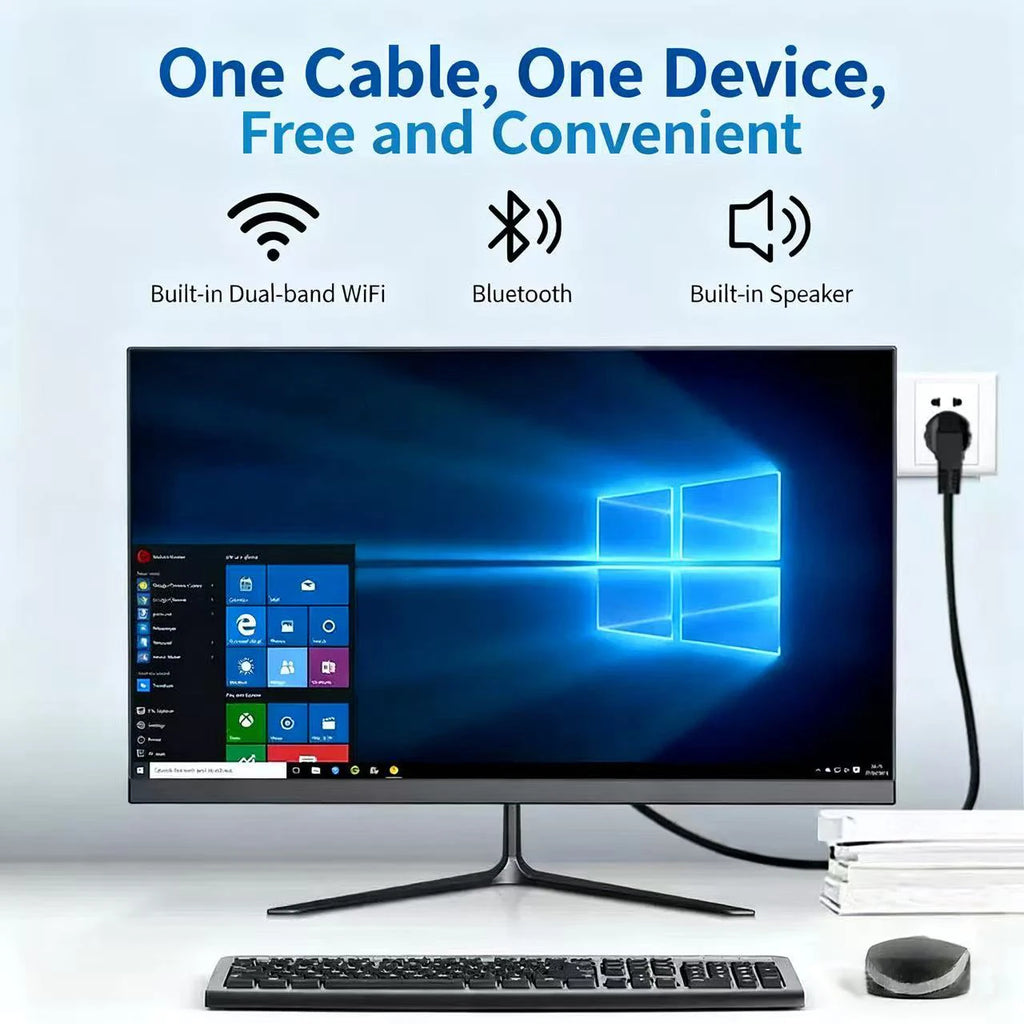 PC todo en uno de 24 pulgadas para oficina, sistema Win10, CPU Core i7, 16 GB de RAM, SSD de 1 TB, RAM DDR3/DDR4, pantalla táctil, escritorio AIO SSD HDD.