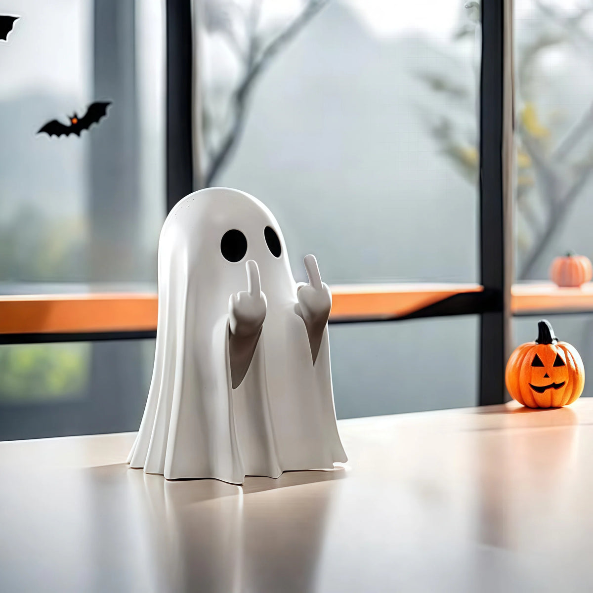 Halloween se refiere a lindas estatuas de fantasmas, regalos de Halloween para el Día de San Valentín, decoraciones para el hogar, adornos de mesa de centro con fantasmas para Navidad.