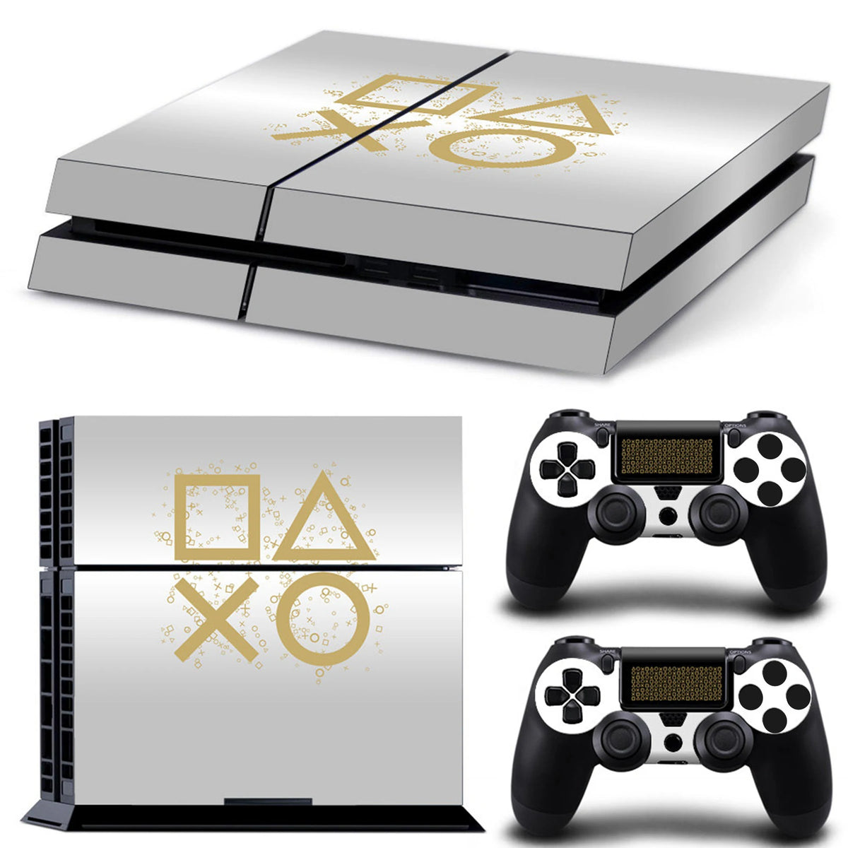 Compatible with PS4 Console Skin Sticker Decal Cover Wrap for Game Accessories Controller