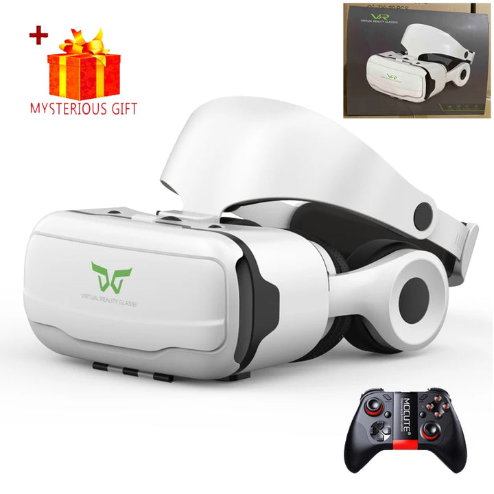 Shinecon-gafas de realidad Virtual VR, auriculares 3D, dispositivo Viar, lentes de casco inteligentes, gafas para teléfono móvil, auriculares para teléfono inteligente