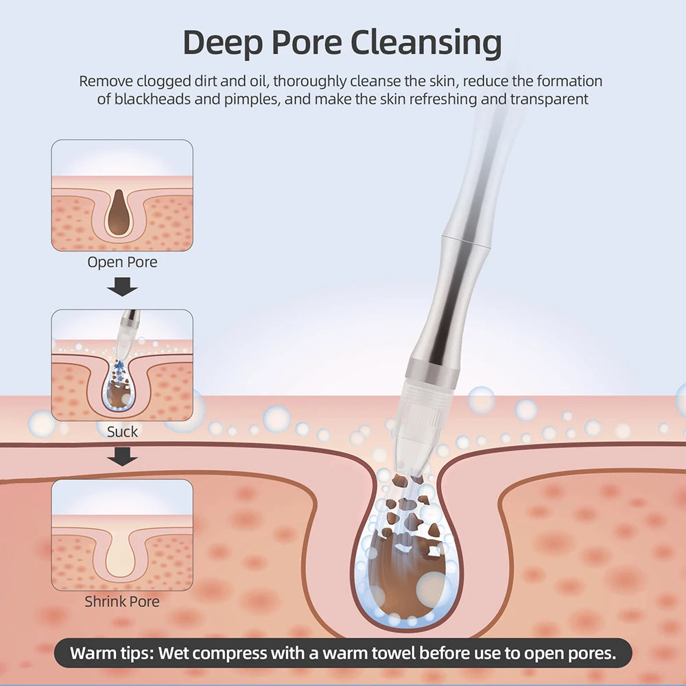 Máquina de microdermoabrasión con diamantes 3 en 1, con función de exfoliación facial mediante pulverización, limpieza profunda de los poros, eliminación de puntos negros y dispositivo de belleza para el cuidado de la p