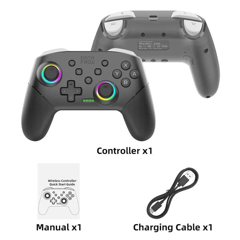 Controlador de juego inalámbrico para Switch 2 / Switch OLED / Lite Console Pro Joystick Gamepad con Turbo y batería de 1000mAh