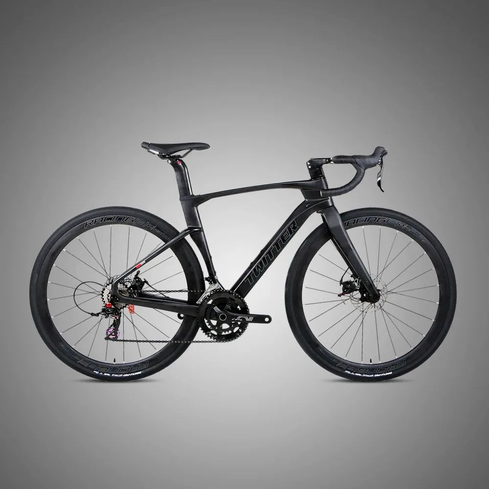 Bicicleta de carretera TWITTER GRAVEL-V3pro 2026, grupo completo GRX RX600-11S, frenos de disco hidráulicos, cuadro de fibra de carbono T900, 700*40c