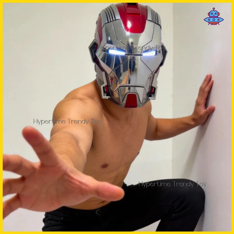 Casco de Iron Man con Control de Voz Inteligente, Réplica Exacta 1:1, Set Multiseries, Equipo de Exhibición Premium, Coleccionable de Alta Gama
