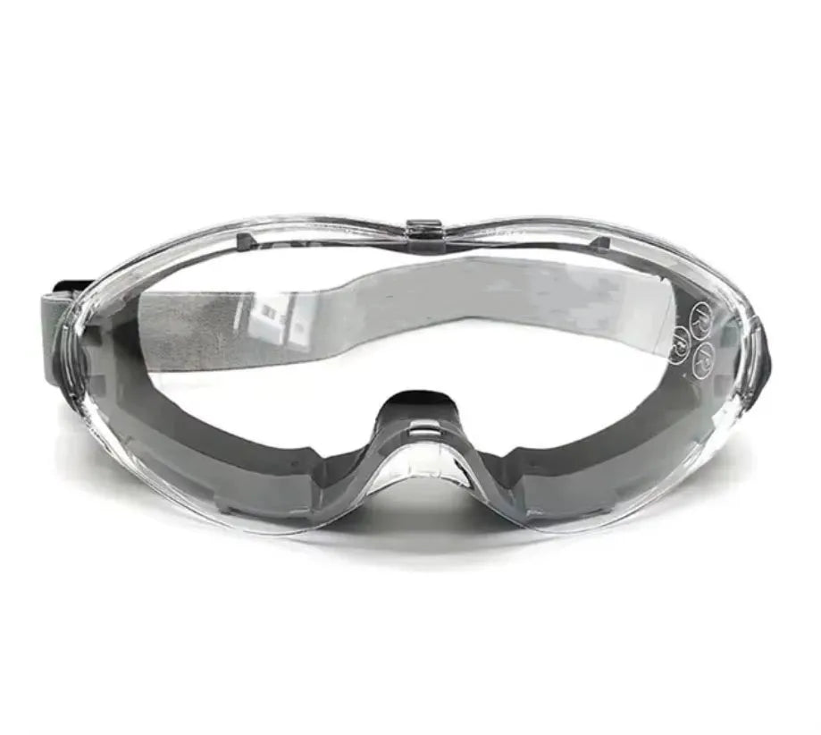 Gafas protectoras de montura grande HD, transparentes, antiultravioleta, impermeables, antiniebla, para montar y esquiar, gafas deportivas de seguridad