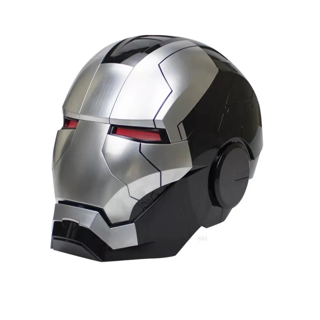 Casco de Iron Man Mk5 de Los Vengadores, Escala 1/1, Usable y Transformable, Apertura y Cierre Eléctrico Activados por Voz, Mk17, Decoración, Regalo