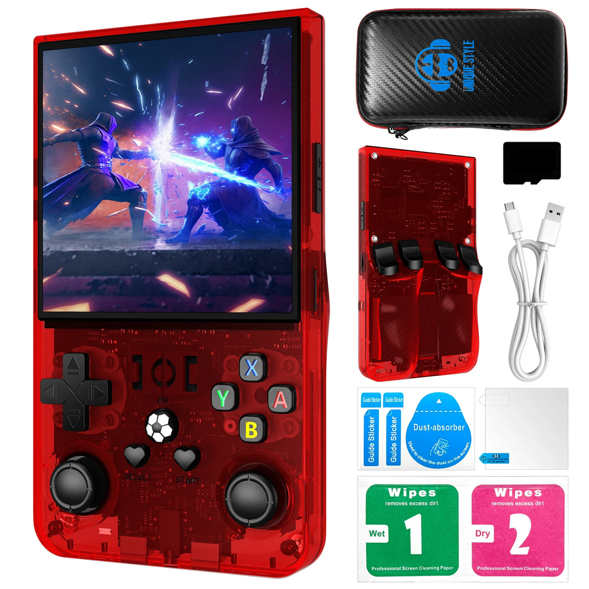 R36MAX Retro Handheld Game Console RK3326 Chip 22000+Games Open Source Linux System 4‘’HD Screen Portable Pocket Game Player