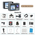 Cámara de acción 5K 4K Ultra HD con doble pantalla, estabilización electrónica de imagen (EIS) y función antivibración, ideal para deportes, 170. °   Cámara de gran angular con WiFi y control remoto, 50MP, para fotogr