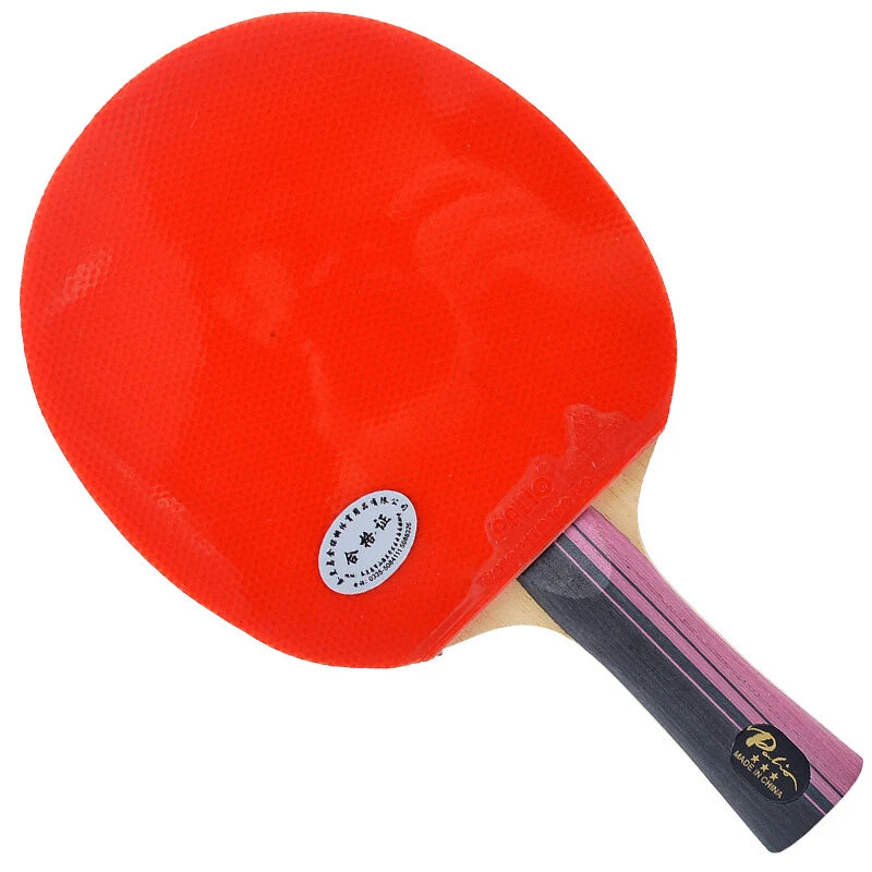Raqueta de tenis de mesa de carbono Original PALIO de 3 estrellas con lazo de goma CJ8000 palo de Ping Pong de ataque giratorio ofensivo con bolsa