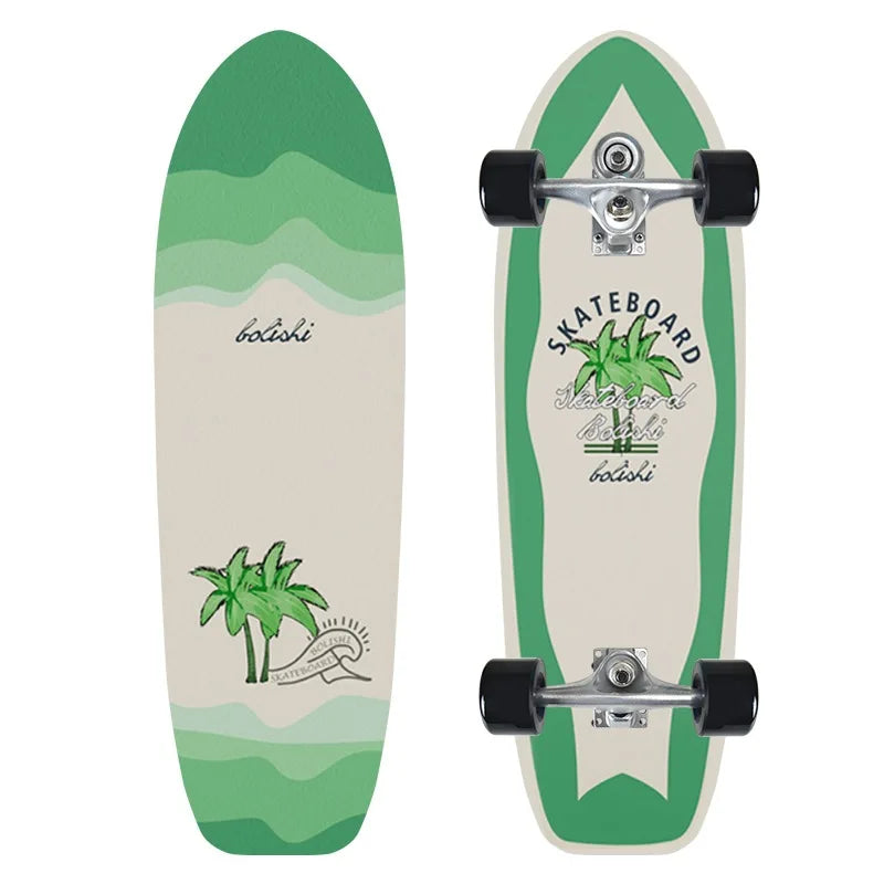 Monopatín de surf individual CX7 de arce para carving, cruiser, longboard, para pumping, deportivo y genial