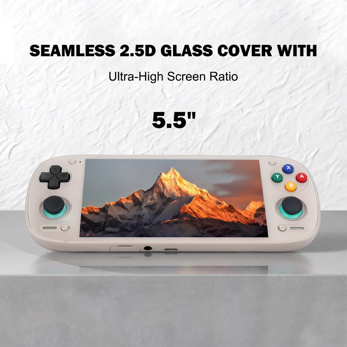 Consola de videojuegos portátil Retroid Pocket 5 RP5 con pantalla AMOLED de 5,5", cristal fluido 2.5D, joystick Hall 3D, botones intercambiables, Android 13, reproductor de juegos retro portátil