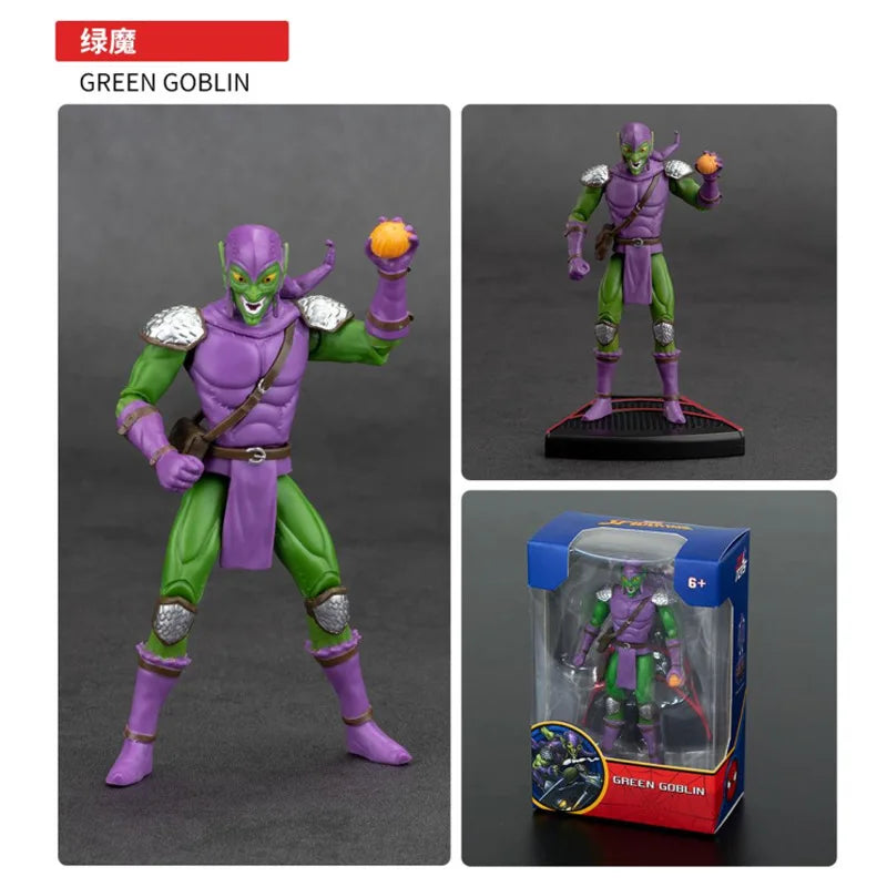 ZD Original Spider Man 4 pulgadas verde GOBLIN Doctor pulpo VENOM figuras de acción MILES GWEN ELECTRO SCARLET SPIDER 2099 juguetes de rinoceronte