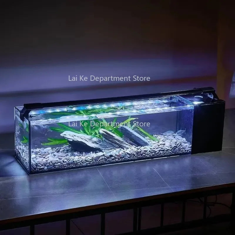 Wholesale Low Iron Glass 20 Gallon Betta Fish Tank Ultra Clear Desktop Decoration Aquarium Tank With Aquarium Pump and Led