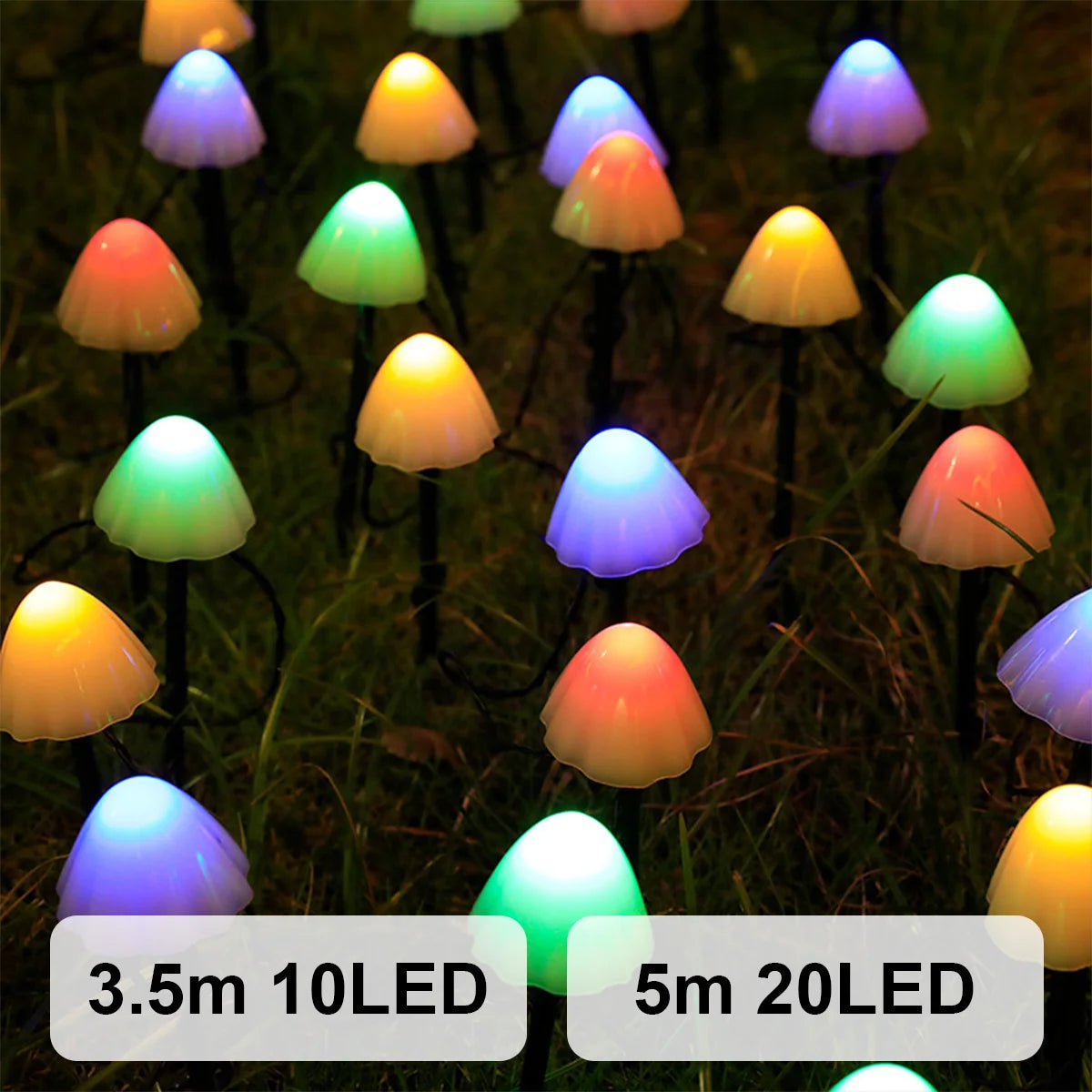 Luces solares de setas, pasarela alimentada por energía Solar, farola impermeable para exteriores, estaca de Patio, cadena de paisaje, camino Led, Patio, suelo