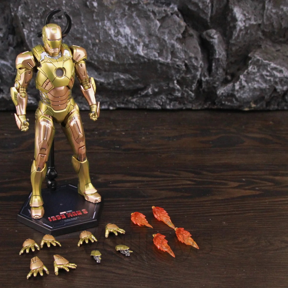 ZD Toys Marvel Iron Man MK46 MK45 MK1 MK2 MK3 MK4 MK5 MK6 MK7 MK33 MK17 7 "Figura de acción de película Iron Mark 1 2 3 4 5 6 7 Leyendas