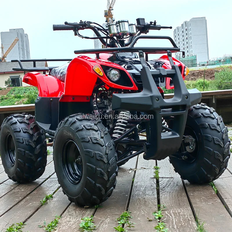 ATV Todoterreno de 125cc, Motocicleta de Cuatro Ruedas, Bicicleta de Montaña para Adultos, ATV Quad con Transmisión por Cadena, 125c