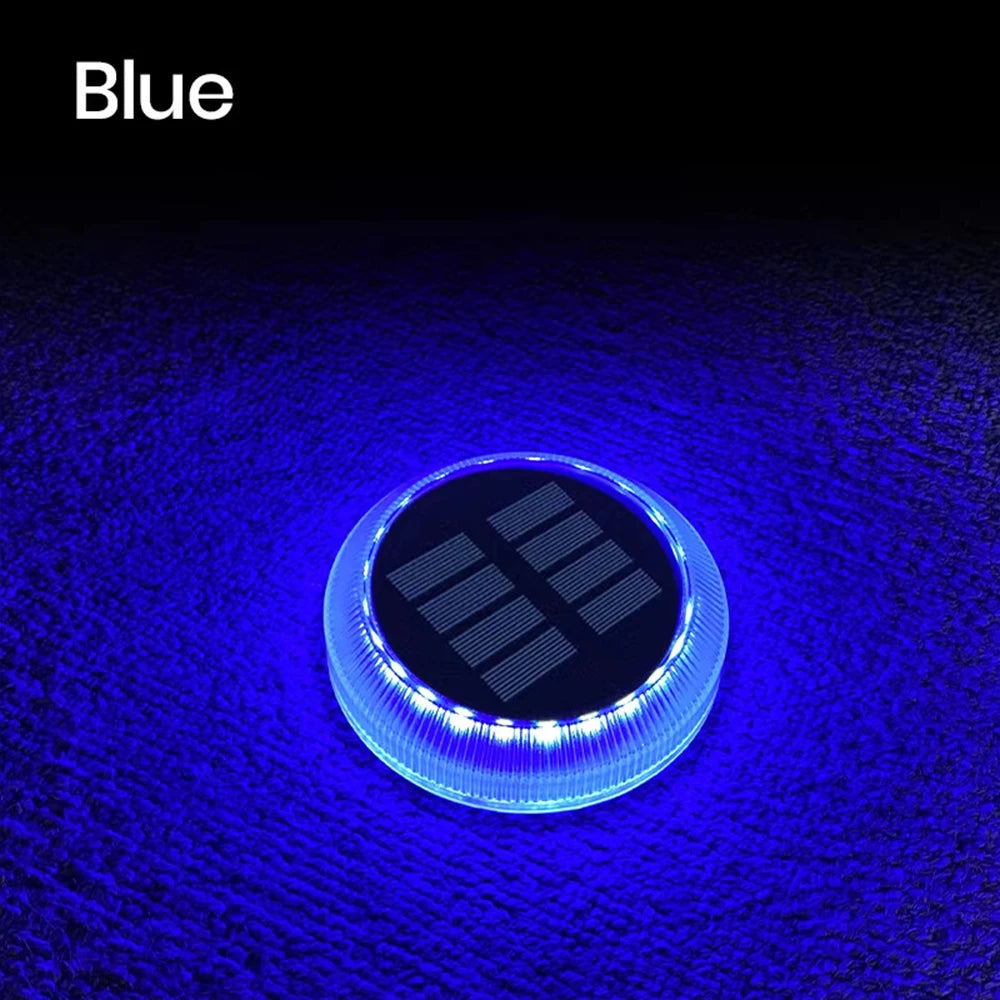 Luces LED solares para cubierta de exterior IP68, iluminación impermeable para jardín, iluminación de paso, encendido/apagado automático, escaleras, Patio, camino, valla, lámpara de pared