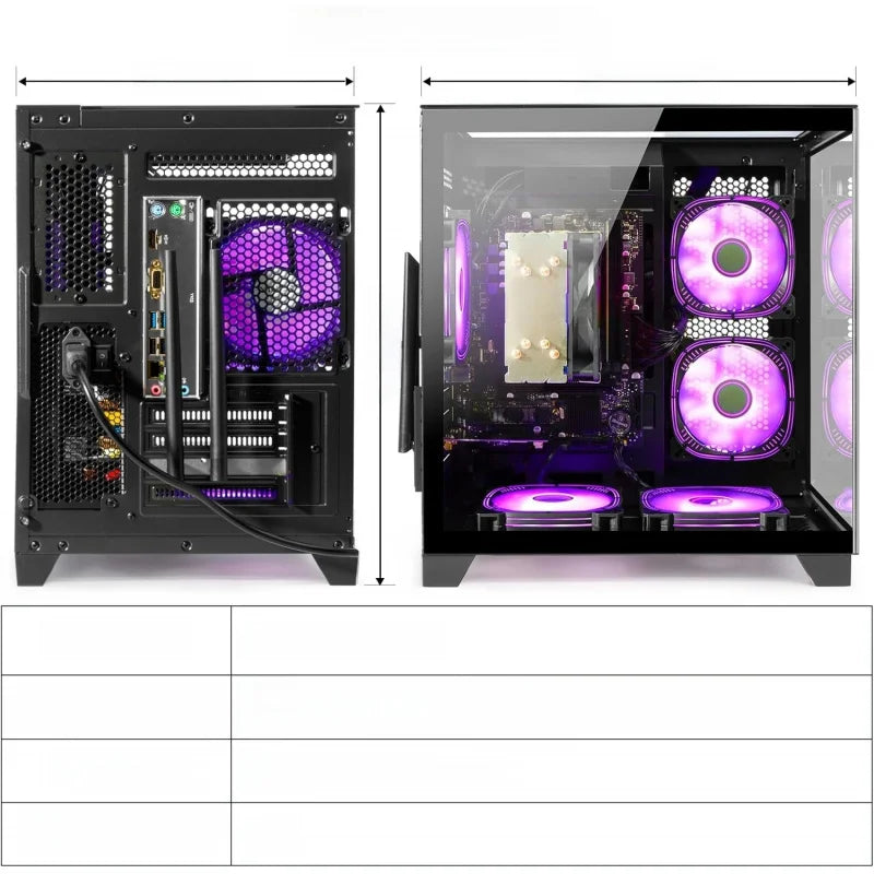 PC de Escritorio Ryzen 7 8700F |   32GB de RAM DDR5 |   GeForce RTX 5060 8GB |   Computadora de Alto Rendimiento para Juegos y Diseño, Negra