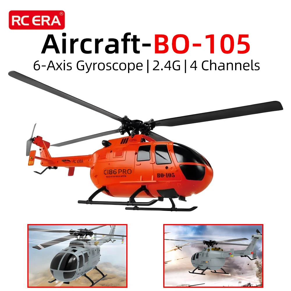 RC ERA BO-105 Helicóptero 1:48 4CH 15min Vuelo C186 Avión RC