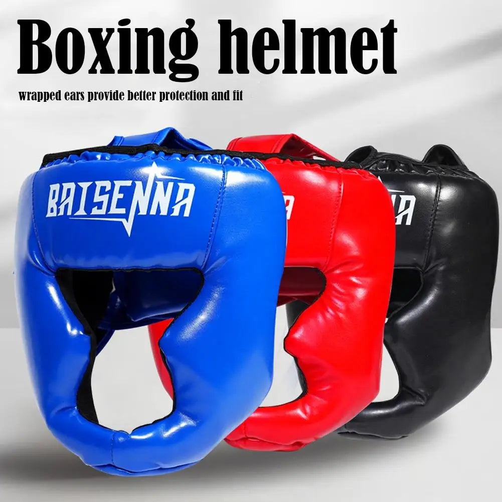 Casco de Kick Boxing para Adultos y Niños, Equipo de Protección para Muay Thai, Protector de Cabeza para Entrenamiento de Taekwondo, Sparring y Gimnasio