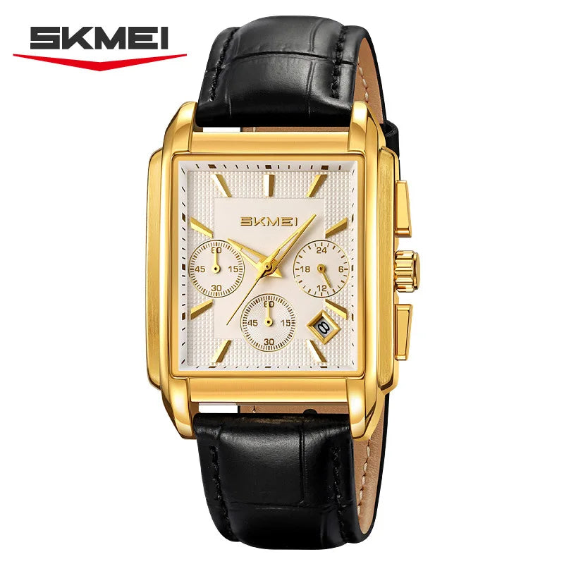 SKMEI 2339 Quartz Watch Fashion Quartz Watches Men's Watch Business Multi-functional Six-hand Watches Waterproof Wristwatch