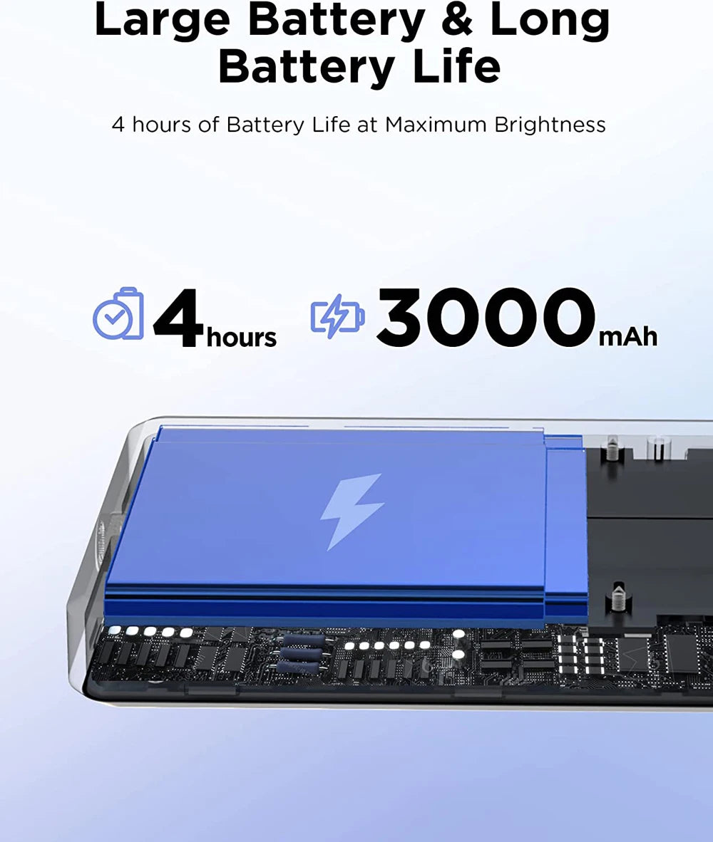 Luz LED para Selfie, luz de relleno para teléfono, 120 LED, 3000mAh, luz de vídeo portátil recargable para Tiktok, Vlog, videoconferencia, Selfie