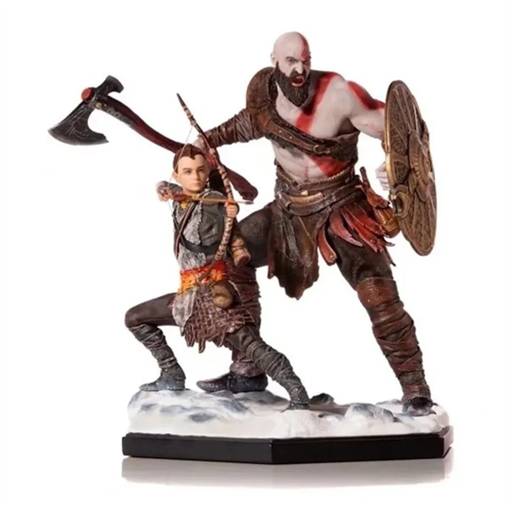 Figuras de Kratos y Atreus de God of War Ragnarok, modelo de juguete, figura de acción, muñeco coleccionable de anime, regalo de exhibición
