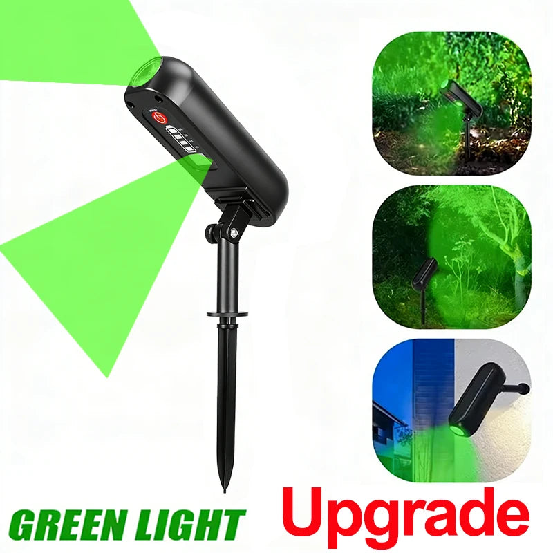 Luz solar LED para exteriores, aplique solar de pared, luz de jardín verde con clasificación IP65, focos solares, luces ascendentes solares para árboles, senderos y patios