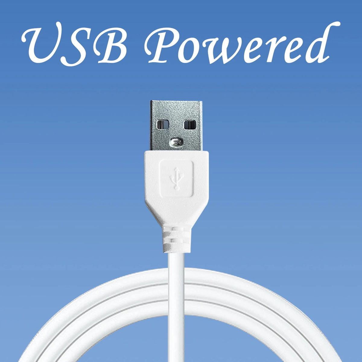 Cable USB para letrero de neón, conector USB y cable blanco