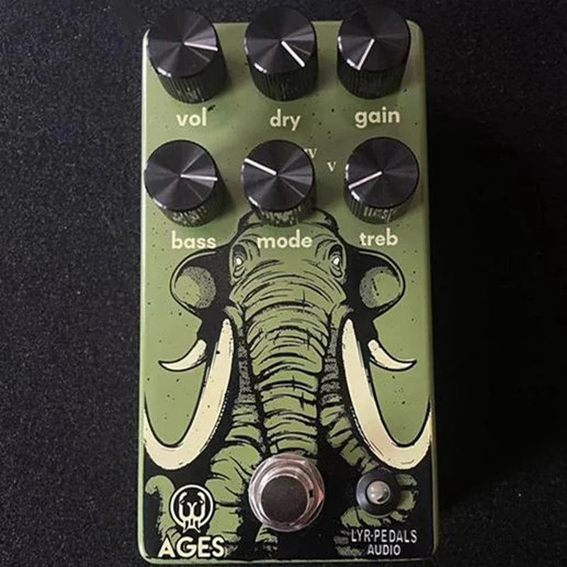 Pedal de efectos de guitarra LY-ROCK Walrus 5 en 1 Pedal Overdrive de rock multimodo