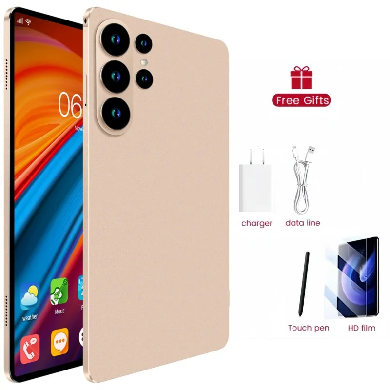 Tablet PC 2026 Último Modelo Global con Android 15, Snapdragon 8 Gen3, Pantalla de 11 Pulgadas con Luz Suave, S27 Ultra, WiFi, GPS, WPS, 5G