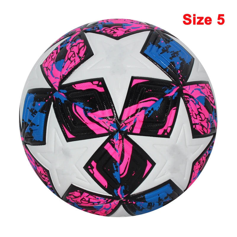Balón de fútbol estándar, pelotas profesionales para deportes al aire libre, entrenamiento de fútbol sin costuras, Material de PU de alta calidad, tamaño 5, talla 4