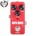 Pedal de guitarra eléctrica con efecto de overdrive FOD5 SUPA DRIVE, pedal de efectos portátil y de tamaño reducido para guitarra, instrumentos musicales, accesorios y piezas para guitarras.