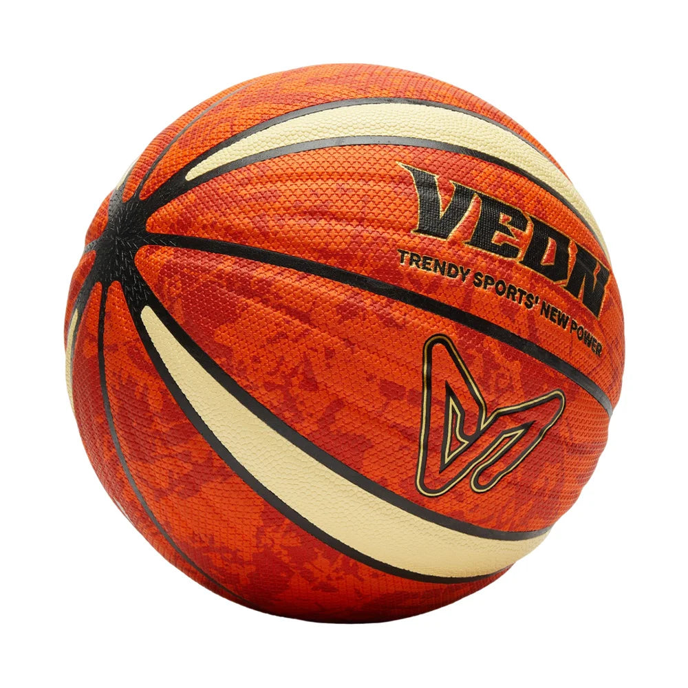Veidoorn Baloncesto profesional de cuero PU Tamaño oficial 7 para juegos de interior/exterior Bola impermeable de agarre perfecto de alto rebote
